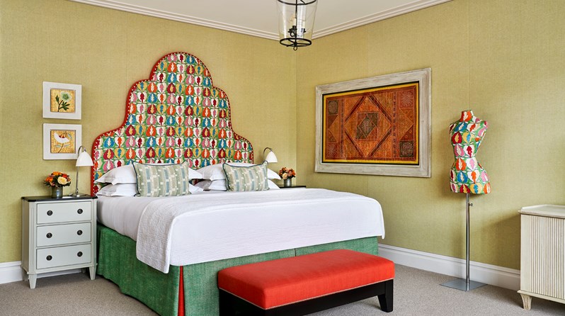 A bedroom of the Soho Suite at The Soho Hotel