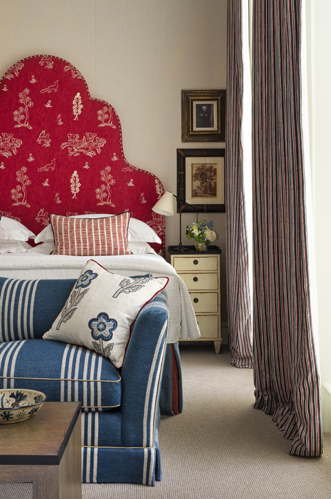 Bed shot of room 102, a Junior Suite at Knightsbridge Hotel