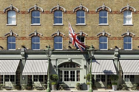 Exterior shot of Charlotte Street Hotel