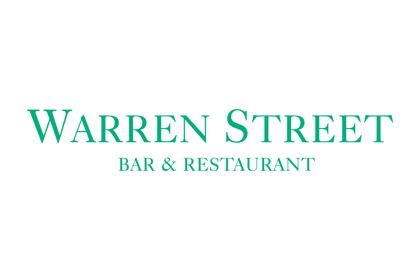 The logo of The Warren Street bar and restaurant in Warren Street Hotel on a white background 