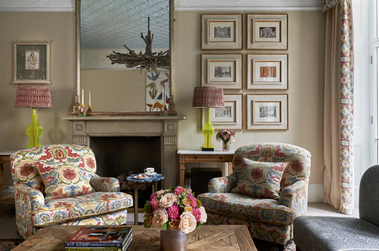 Close shot of the Drawing Room at Number Sixteen