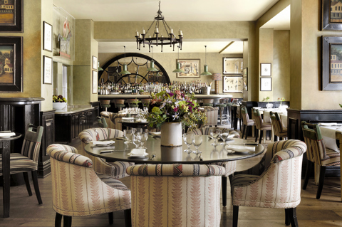 Wide shot of Brasserie Max at Covent Garden Hotel