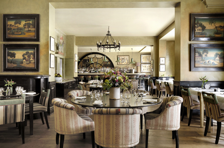Wide shot of Brasserie Max at Covent Garden Hotel