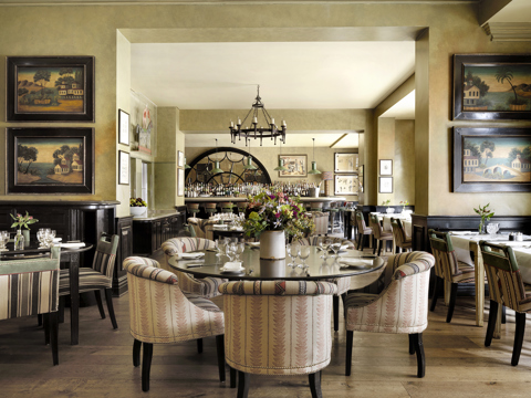 Wide shot of Brasserie Max at Covent Garden Hotel