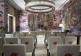 Wedding set-up in the Anrep private events room at The Whitby Hotel