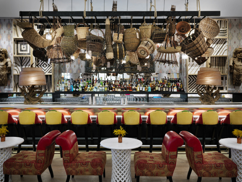 Close shot of the Bar at The Whitby Hotel