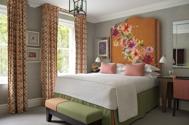 Bedroom shot of room 303, a Luxury Room at Knightsbridge Hotel